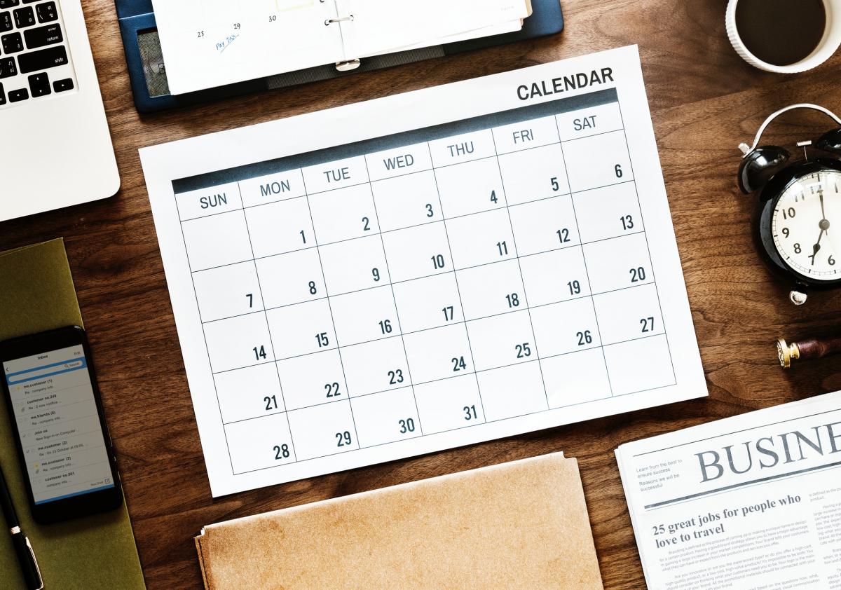 Calendar Photo by rawpixel.com from Pexels