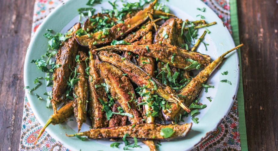 sweet and sour aubergines
