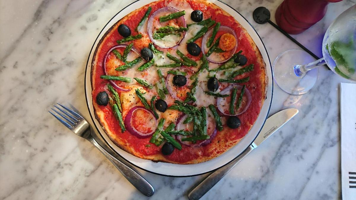 Pizza Express vegan pizza