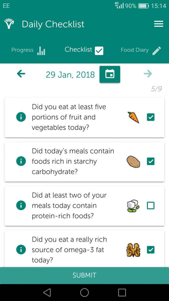 VNutrition screen shot