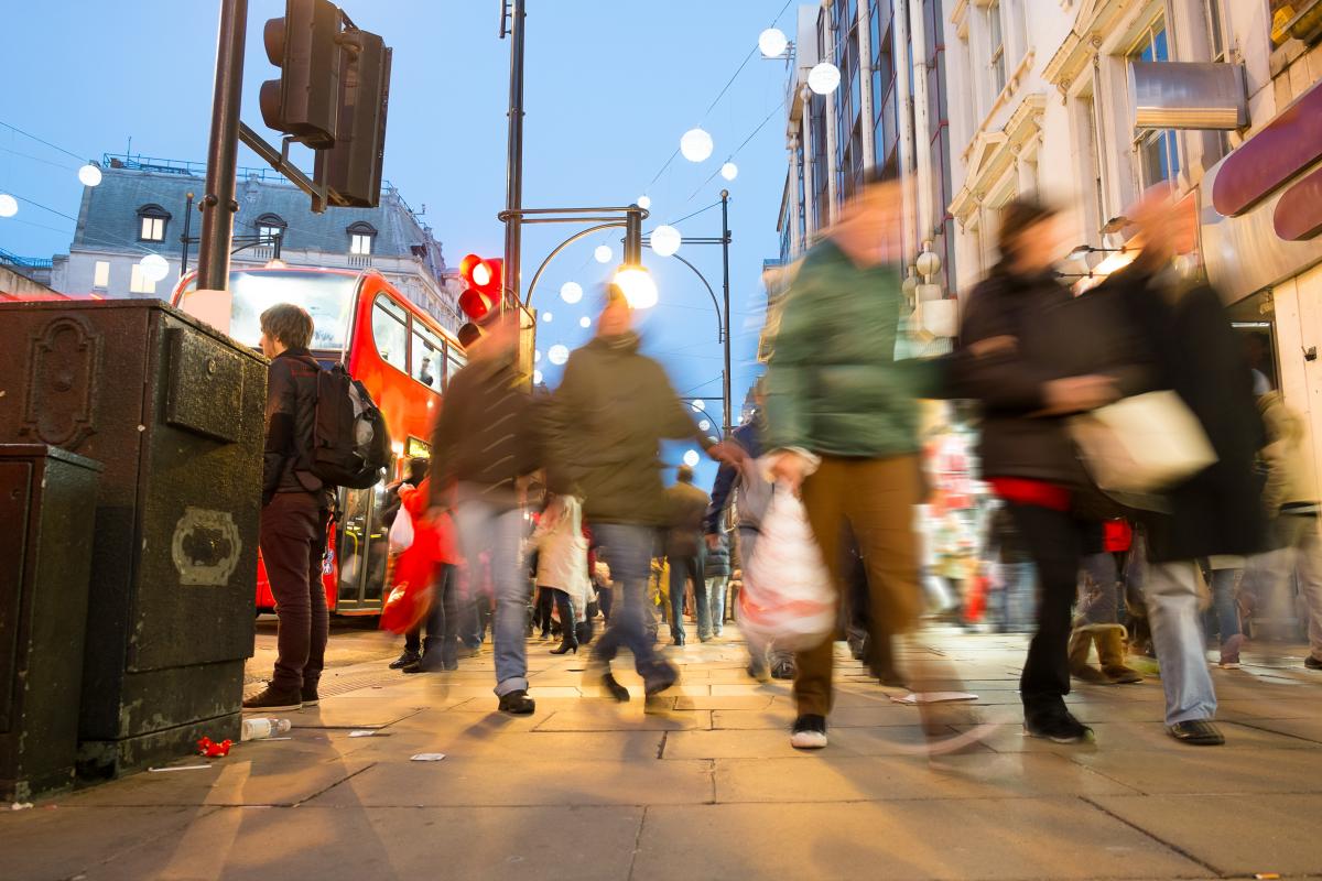 busy high street