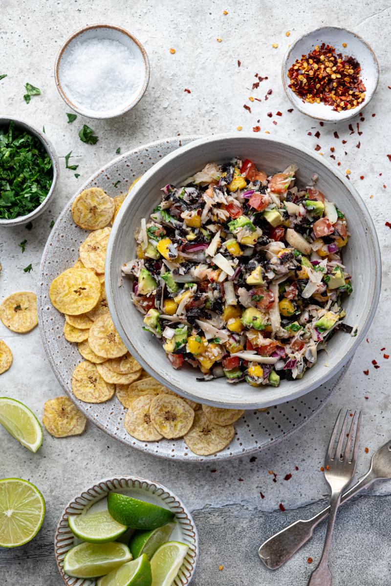 Simple vegan ceviche photograph