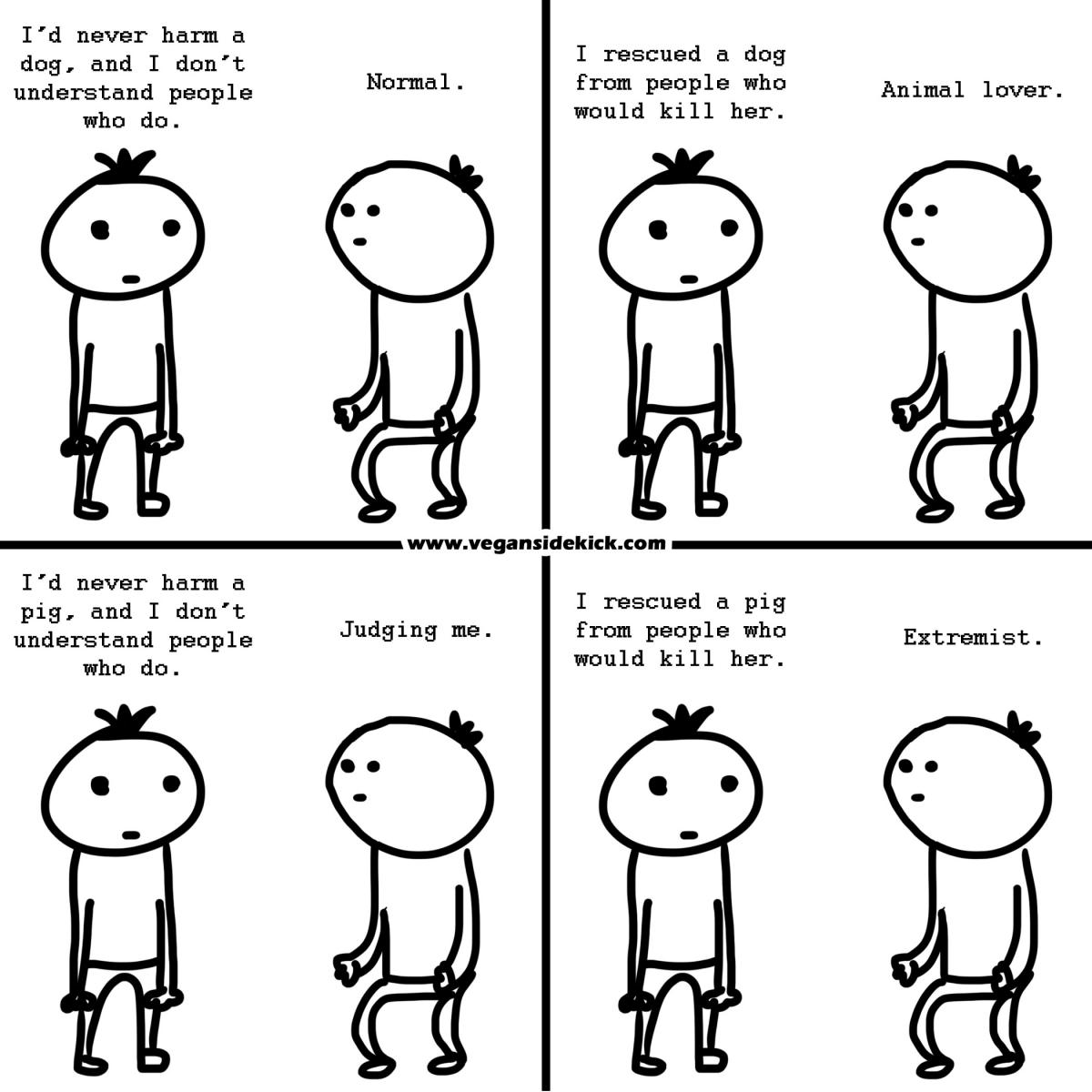 Vegan Sidekick comic