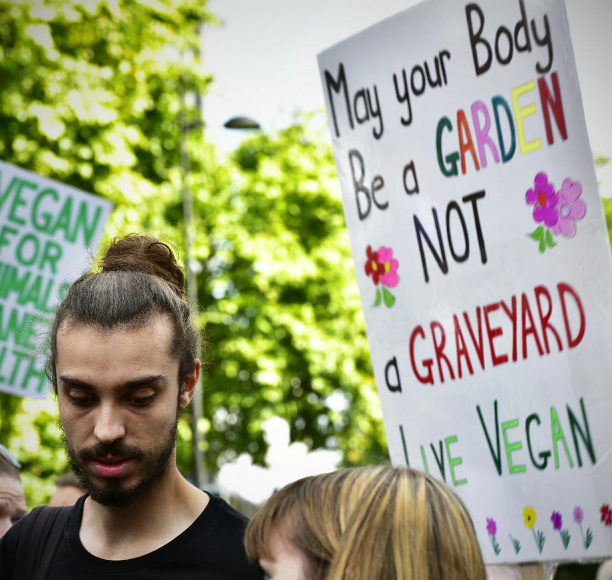 Earthling Ed at The Official Animal Rights March