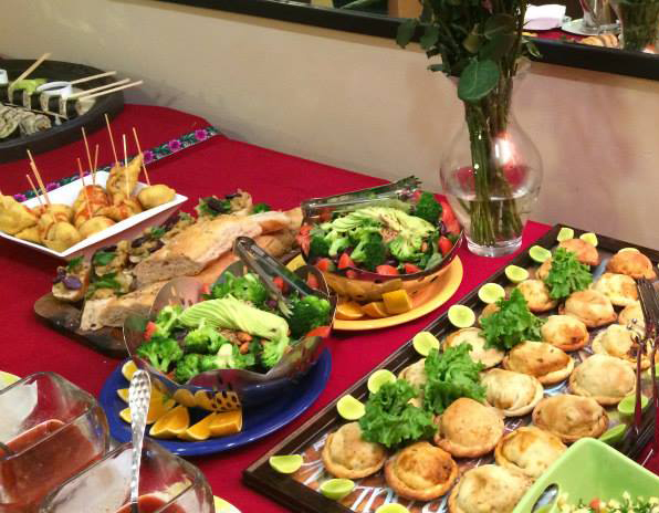 A Green Point catered party