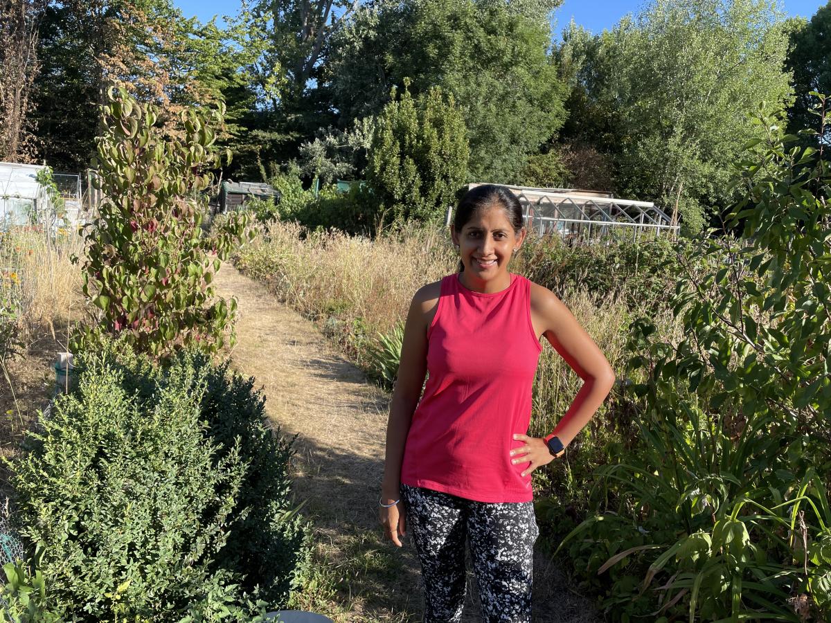 standing in an allotment