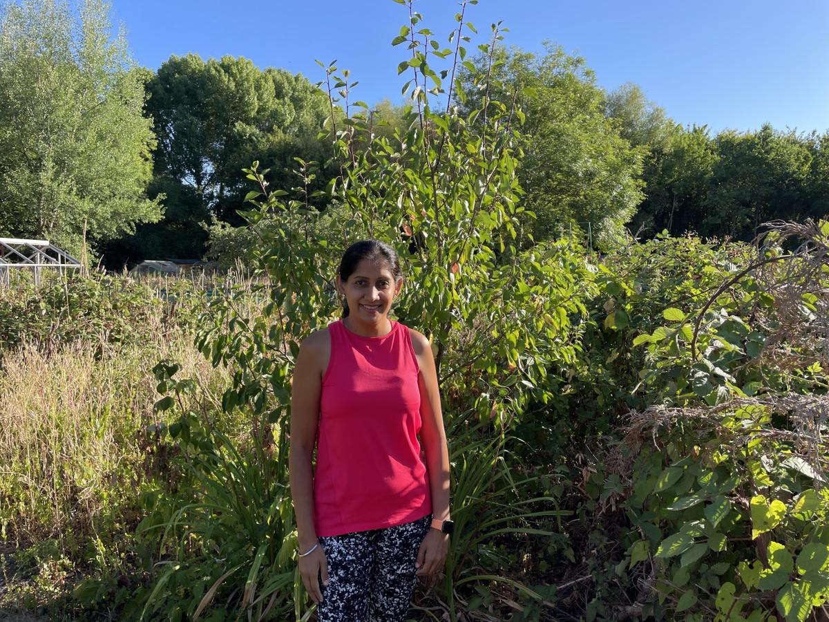 standing in an allotment