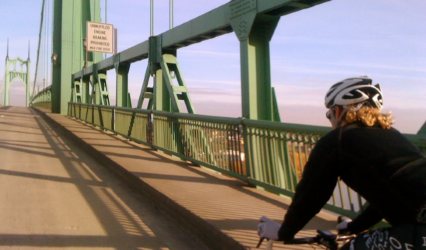 Molly Cameron cycling