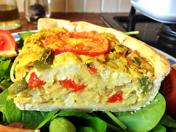 Vegan quiche