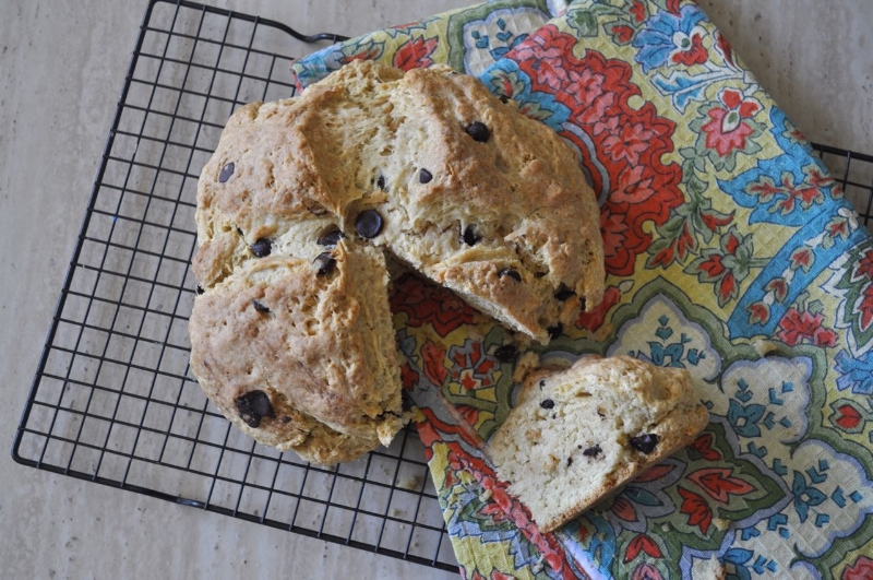 Chocolate Chip Soda bread