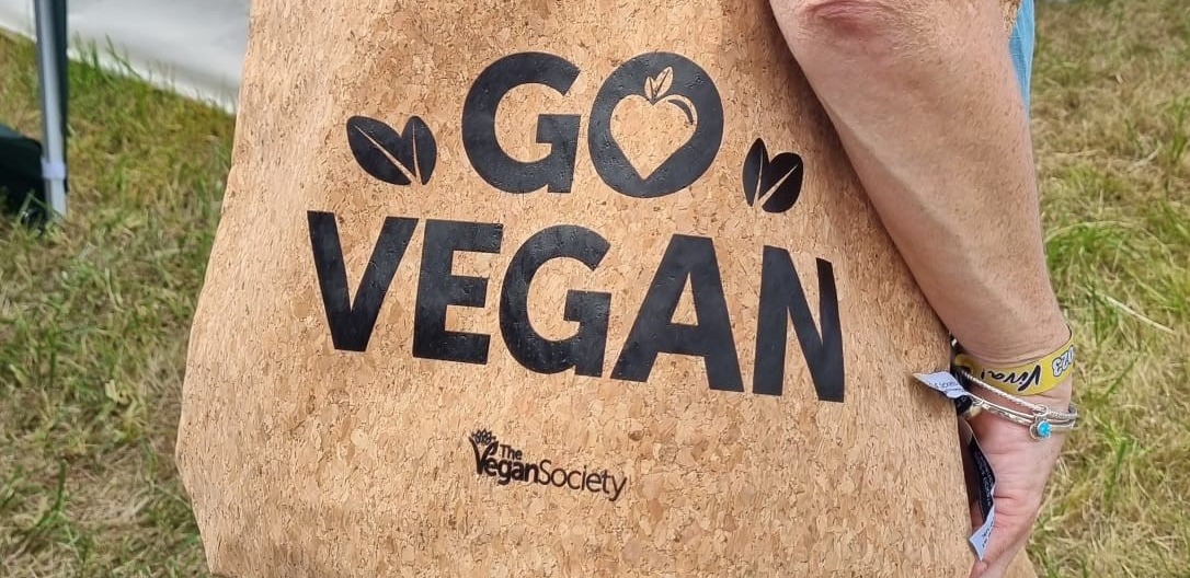 The Vegan Society 'go vegan' tote bag